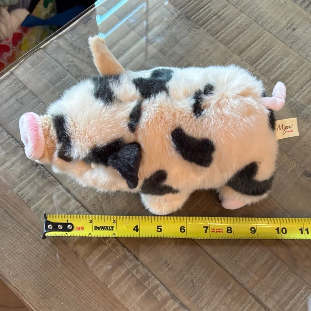 Charming & cute Plush Pig Stuff animal 😍Black and Cream